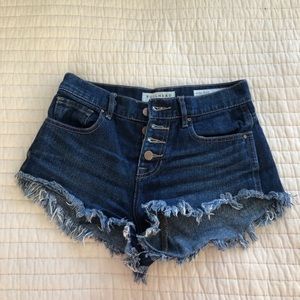 Bullhead mid-waist denim shorts